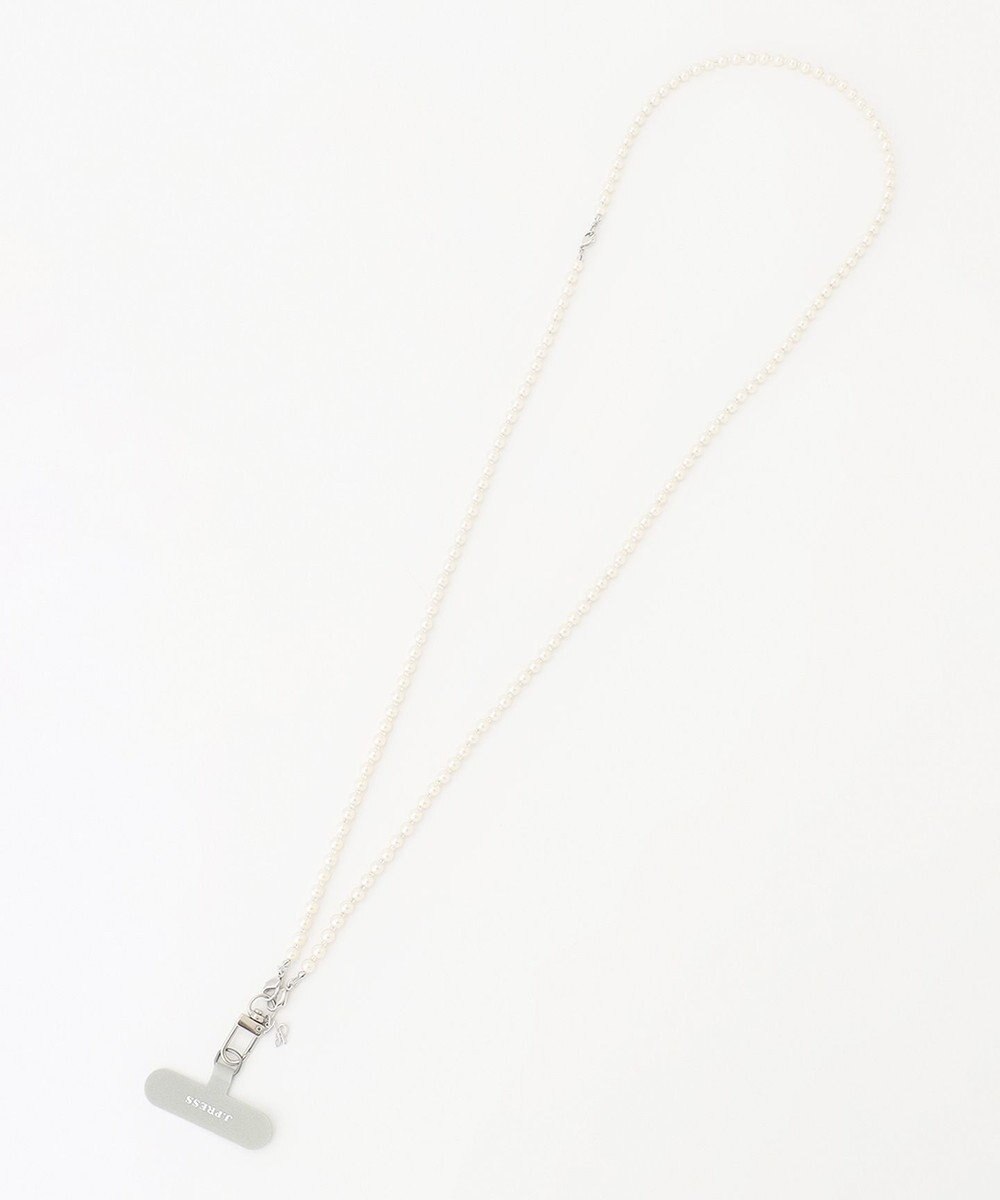 J.PRESS LADIES 【WEB限定・2way】パール スマホ ストラップ 