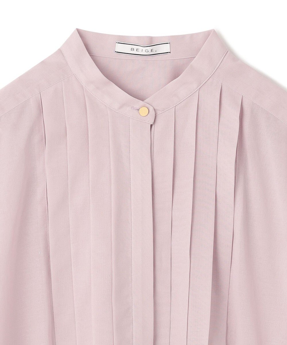 BEIGE， 【洗える】BAC / バンドカラーブラウス 