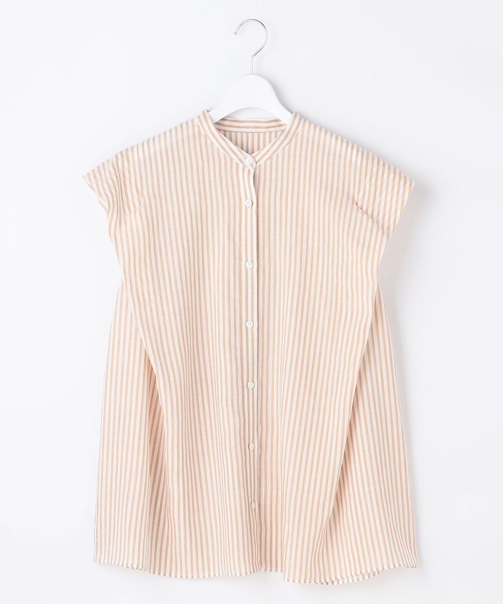 自由区 L 【WEB限定カラーあり】シアーラミーローンバンドカラー ブラウス 