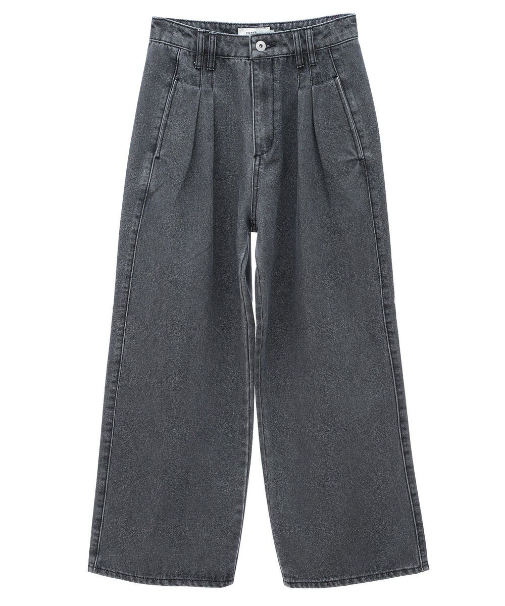 earth music&ecology ダブルタックワイドデニムパンツ 