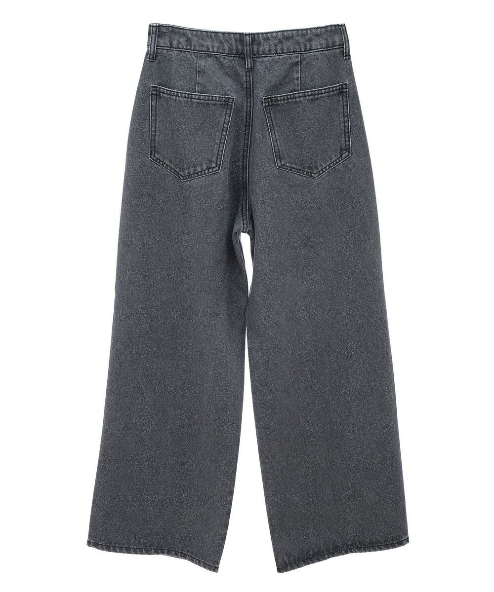 earth music&ecology ダブルタックワイドデニムパンツ 