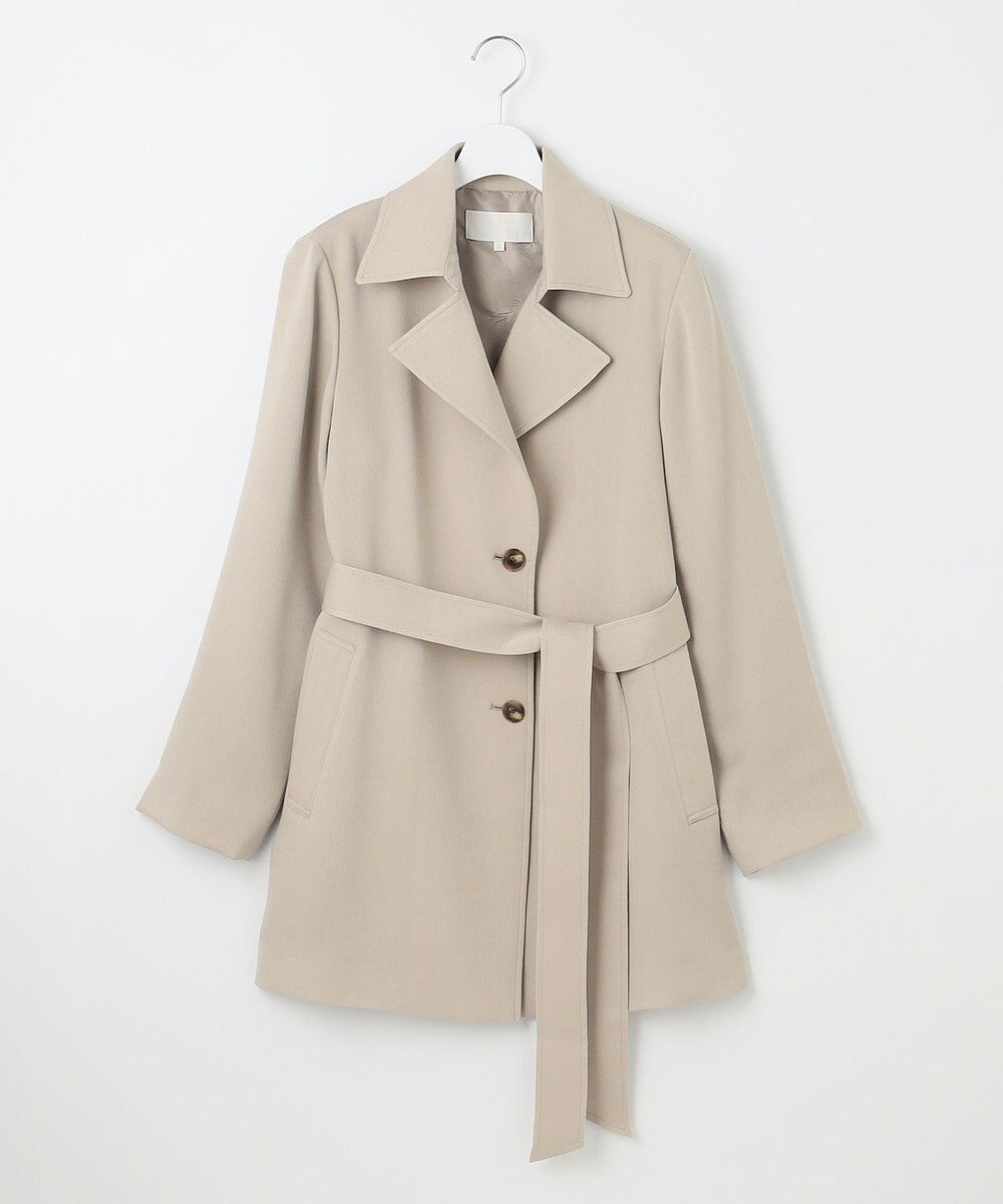 自由区 トロトレンチミドル丈 コート 