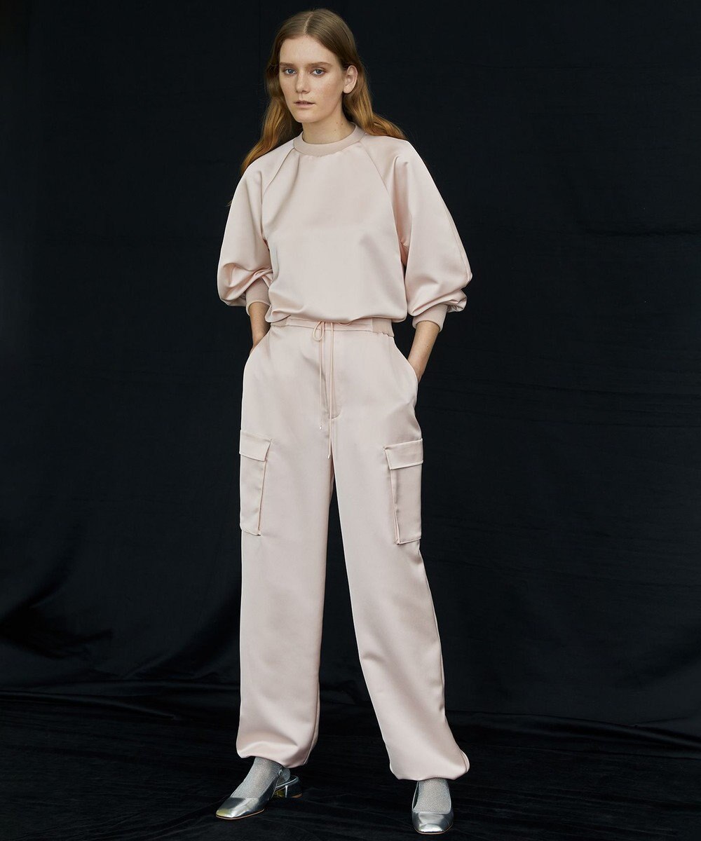 uncrave 【洗濯機洗い可】サテン ブラウス（uncrave WHITE） 