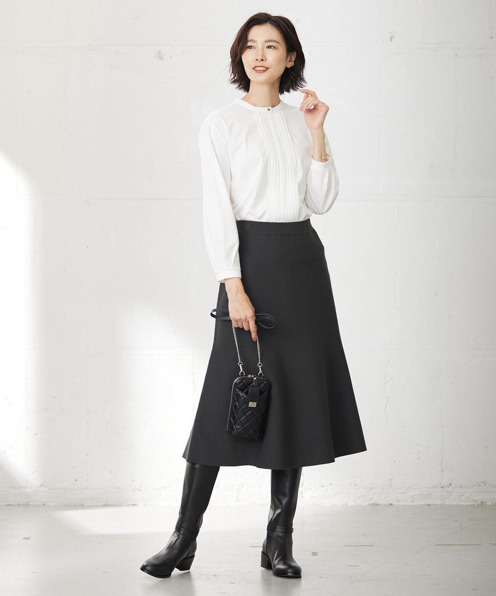 J.PRESS LADIES 【洗える】VIS/PE MILANO ニット スカート 