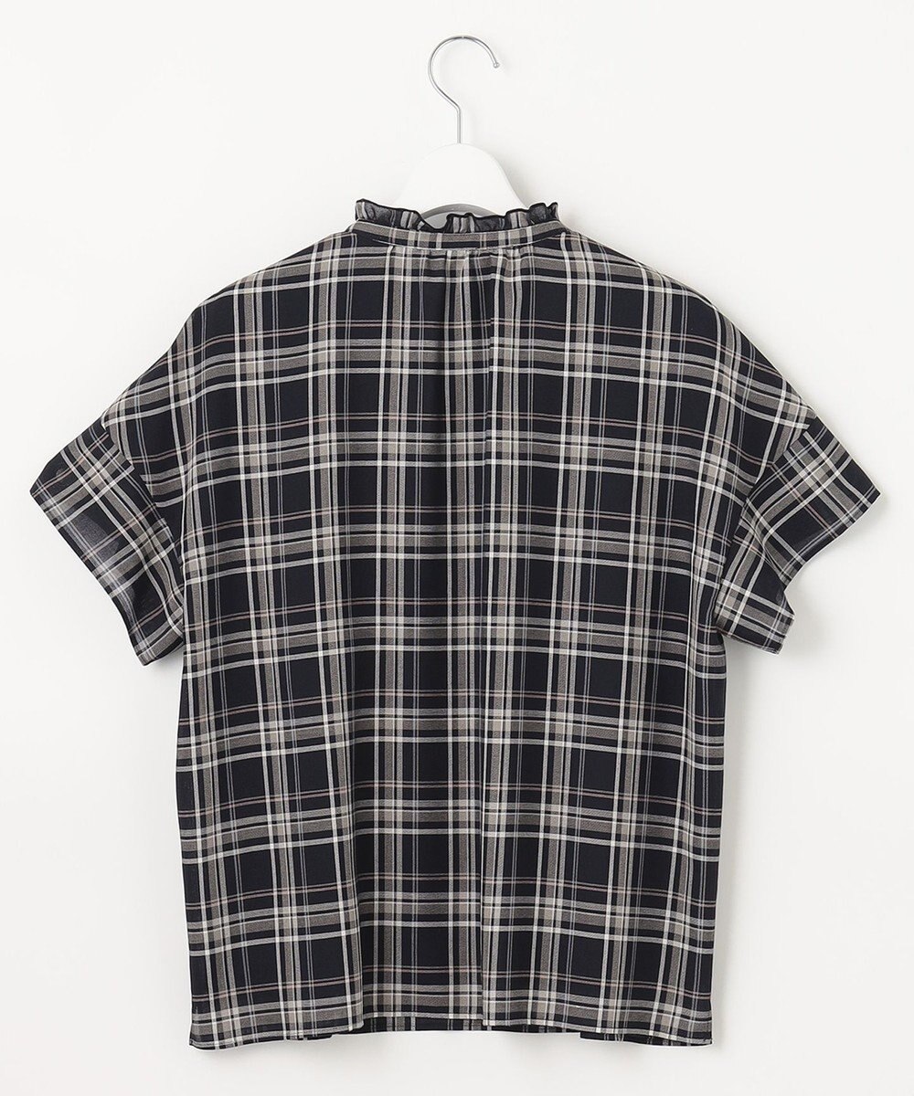 J.PRESS LADIES シアーストライプチェック カットソー 