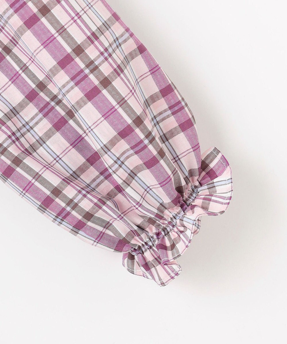 ANY KIDS チェックドッキングワンピース 