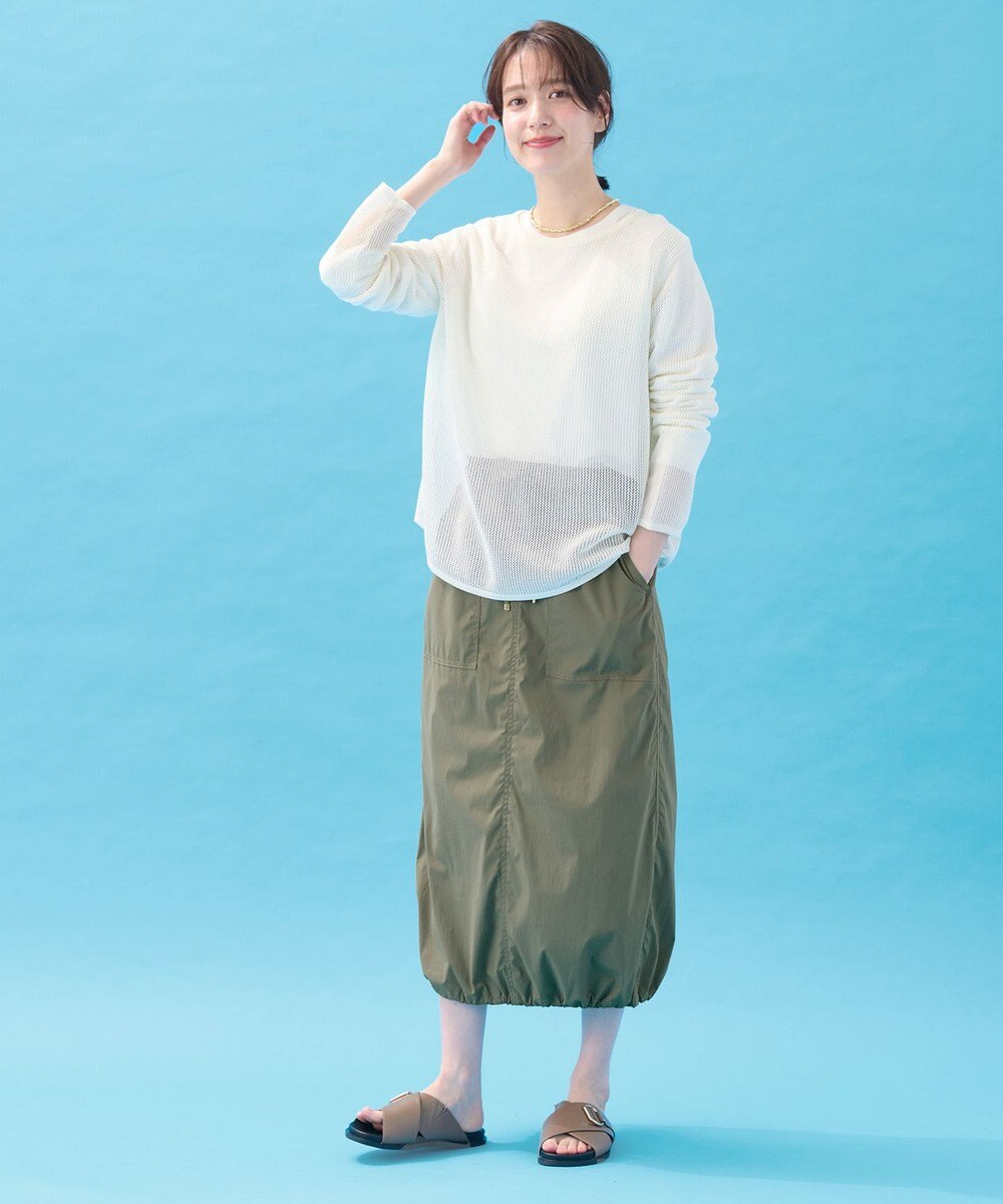 ANY 【アンチピリング】メッシュニットプルオーバー 