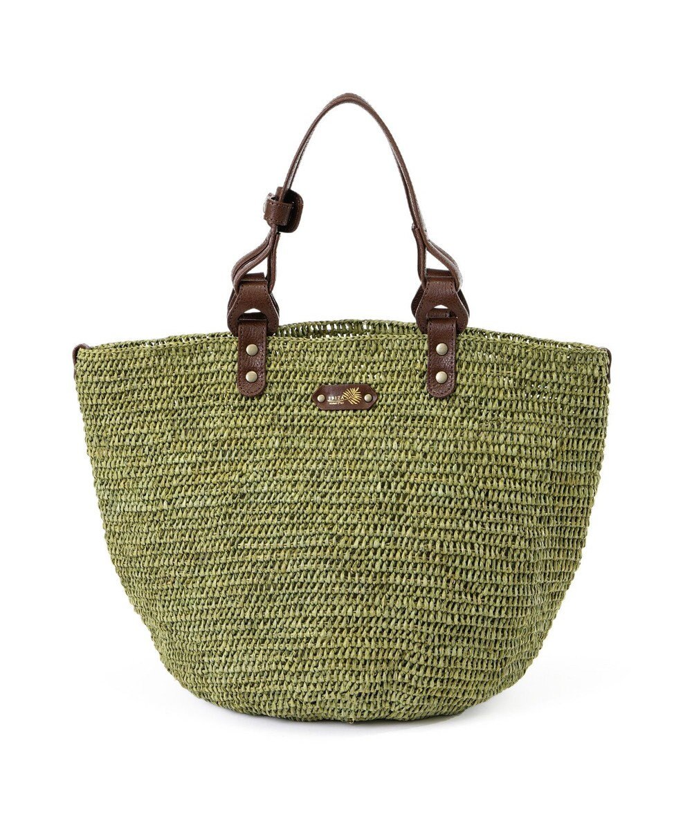 IBIZA ラフィア　ハンドバッグ（草木染め） 