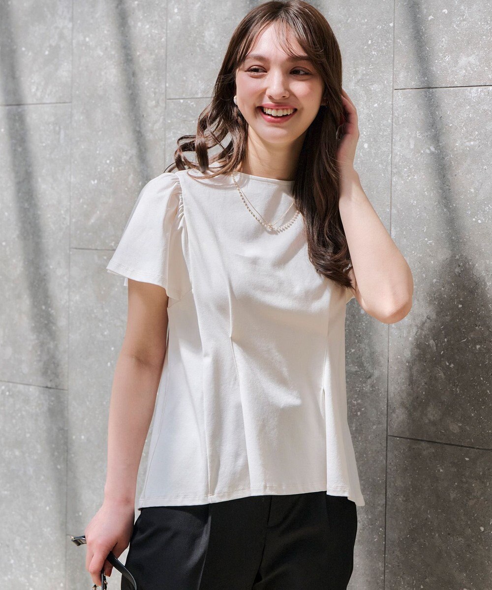 ANY SIS 【接触冷感】美人 フリルスリーブ カットソー 