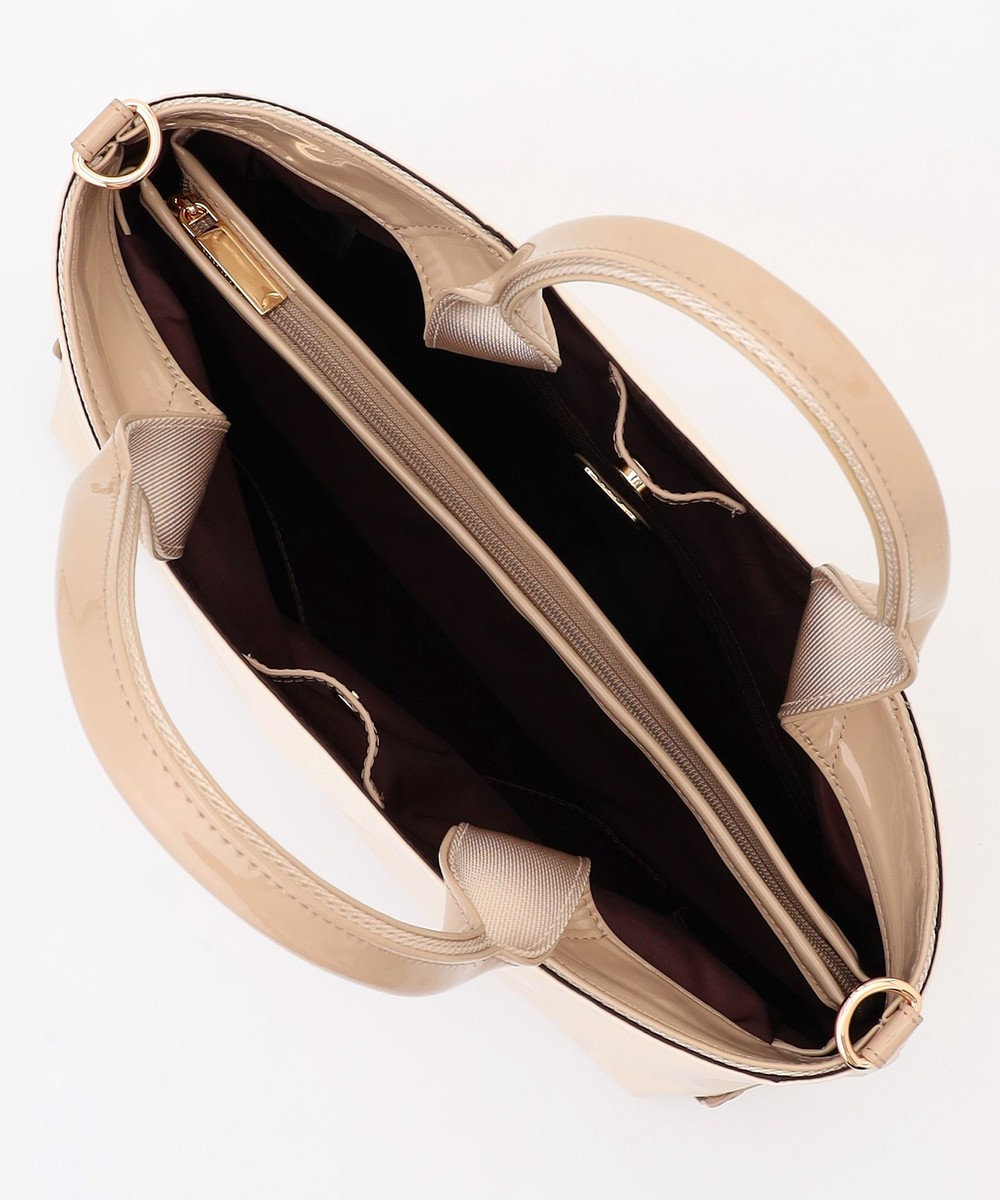 LA BAGAGERIE ツイルナイロン×エナメル 2WAYトートバッグ Mサイズ 