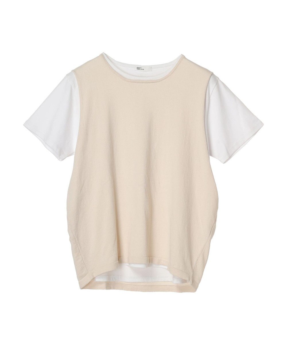 CRAFT STANDARD BOUTIQUE ＳＥＴ　カットプルオーバー＋ニットベスト 