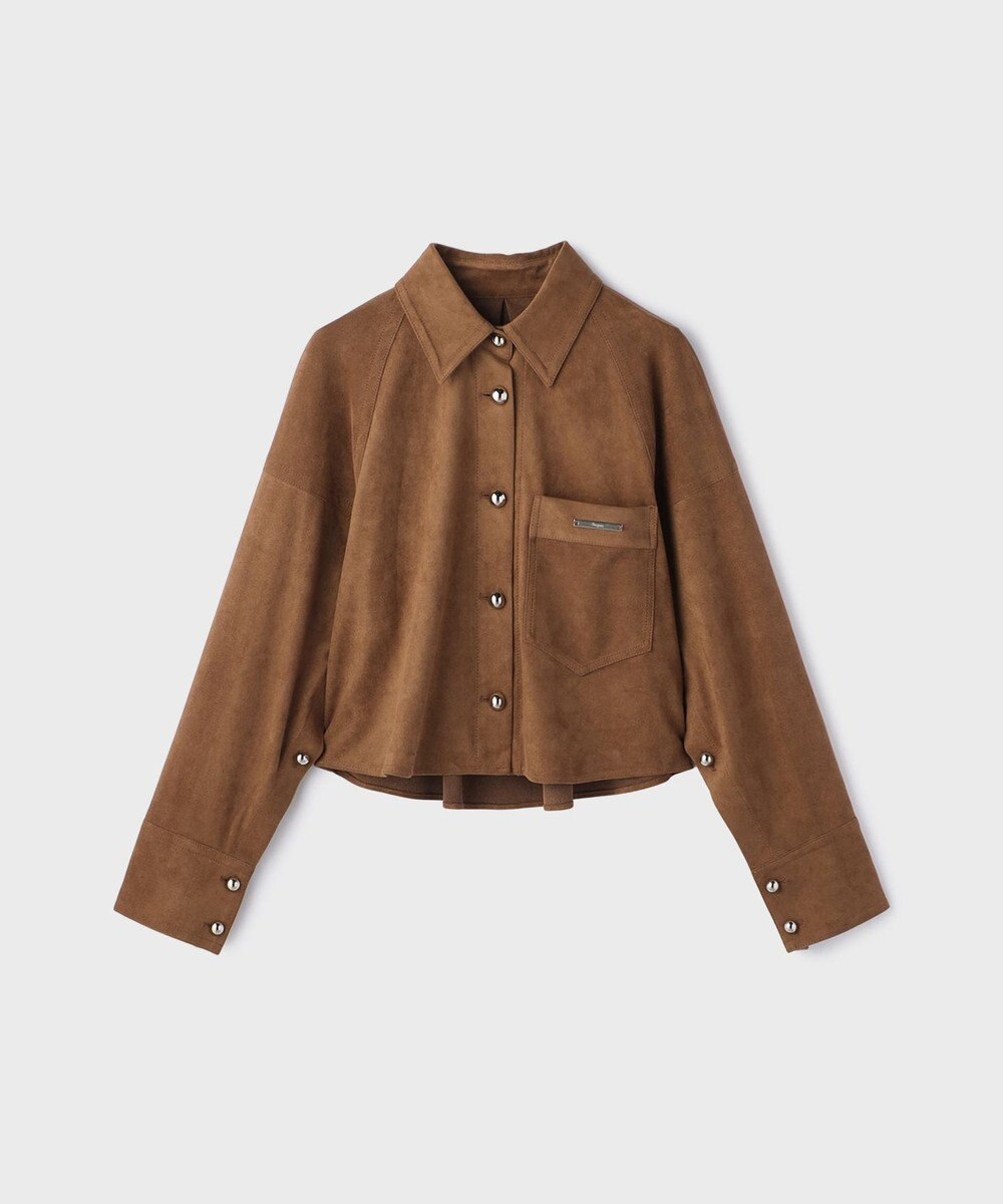 GRACE CONTINENTAL フェイクスウェードブラウス 