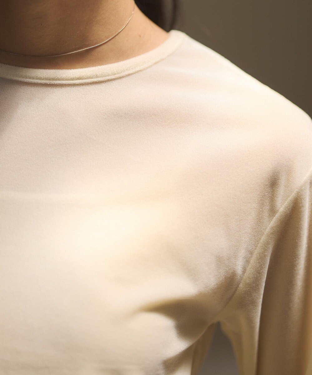 CRAFT STANDARD BOUTIQUE シアーベロアサイドギャザープルオーバー 