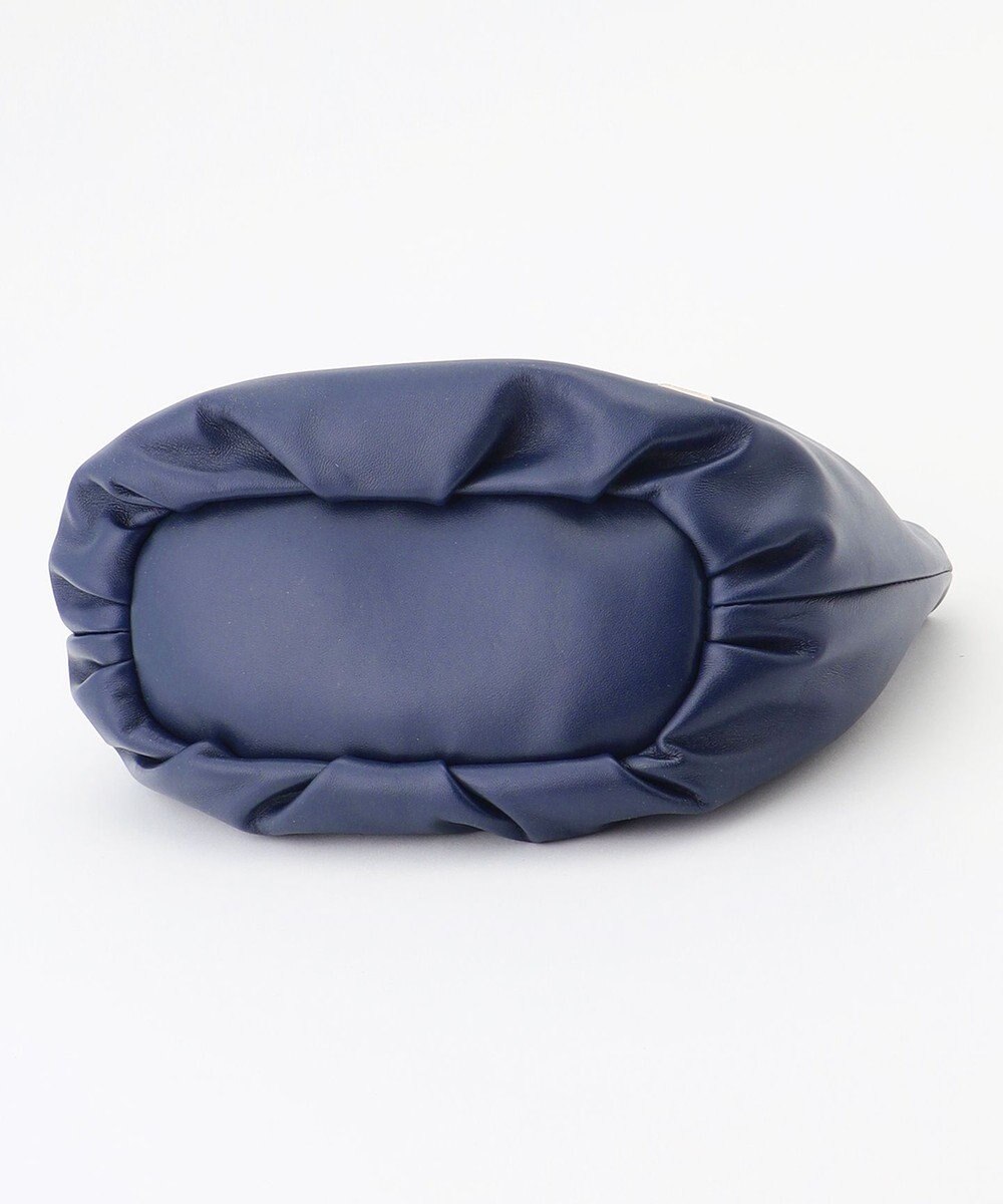 LA BAGAGERIE シープレザー ギャザーハンドル2wayラウンドトートバッグ 