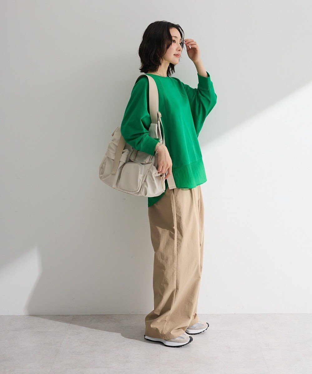 Green Parks 七分袖ドルマン裏毛シアードッキングプルオー 