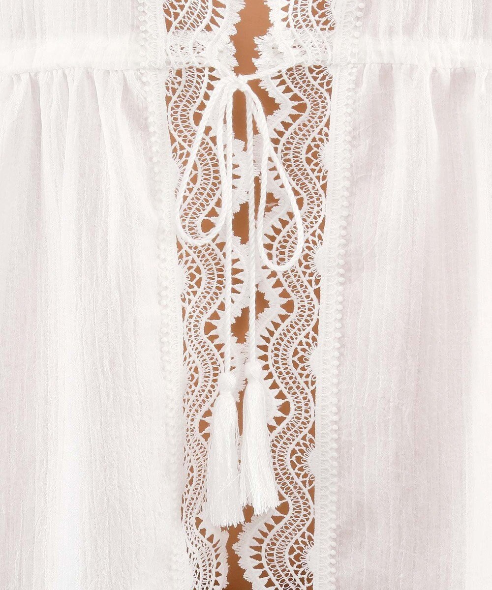 San-ai Resort（三愛水着楽園） 楊柳×レース　羽織り　F【San-ai Resort（サンアイリゾート）】 