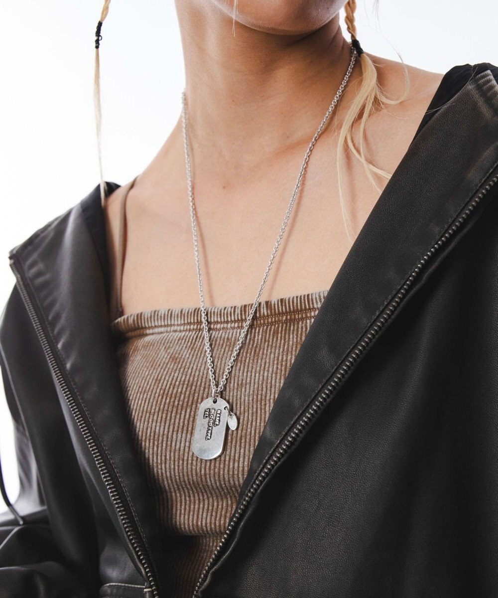 WEGO Mモチーフドッグタグネックレス 