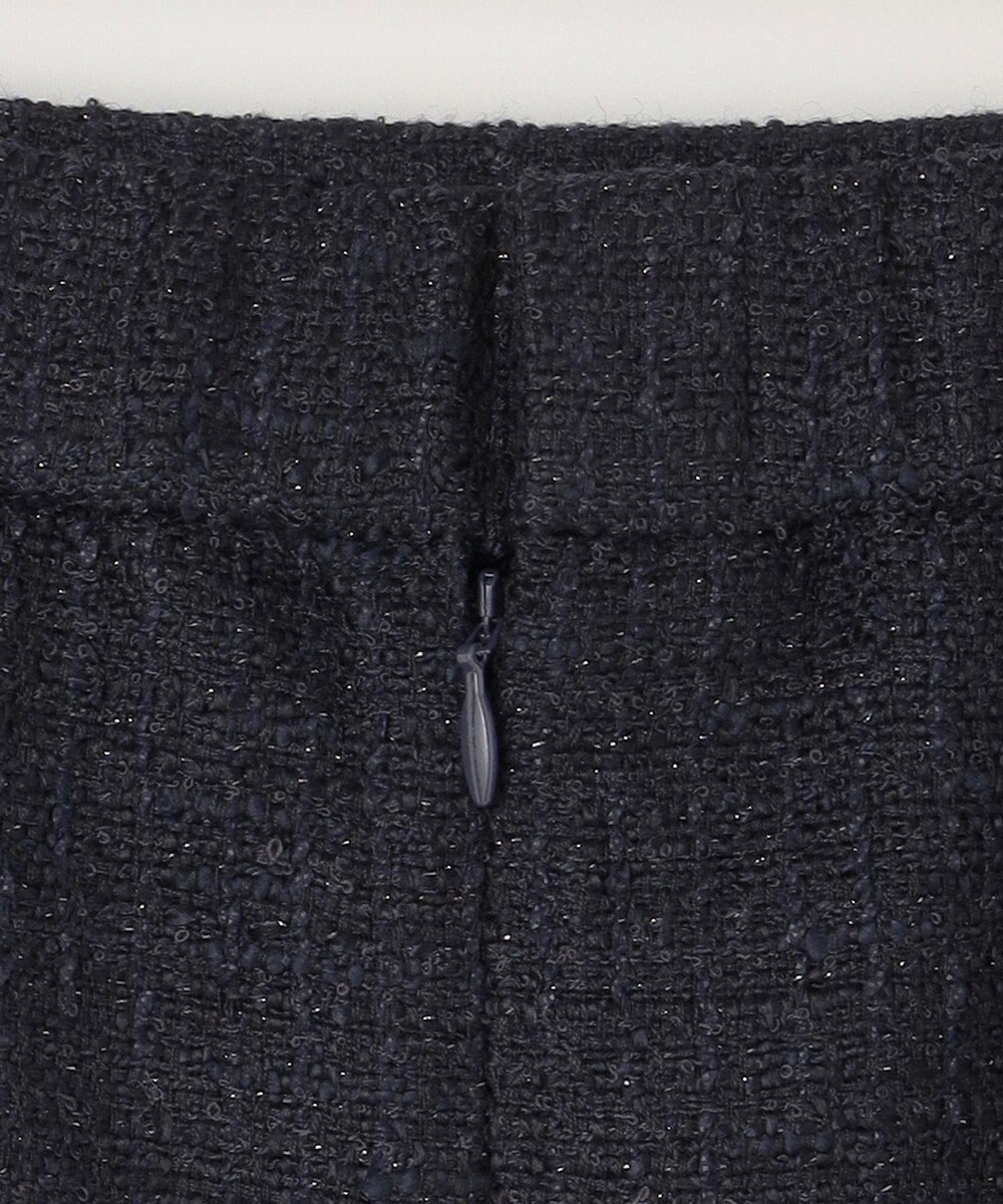 組曲 【KUMIKYOKU NAVY】ラメループモールツイード フレアスカート 