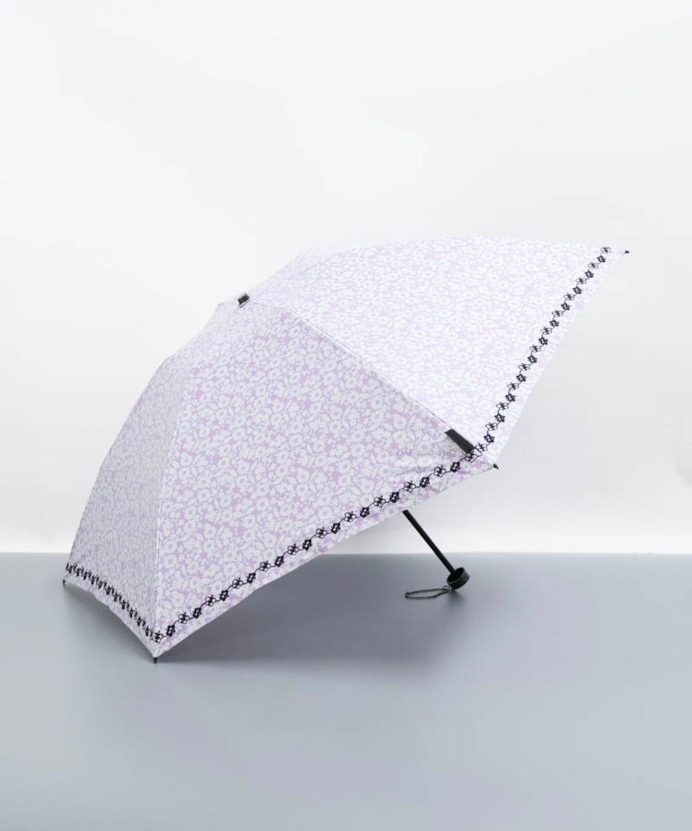 AURORA ANNA SUI（アナスイ）晴雨兼用傘（折りたたみ・ミニ傘） ライトパープル