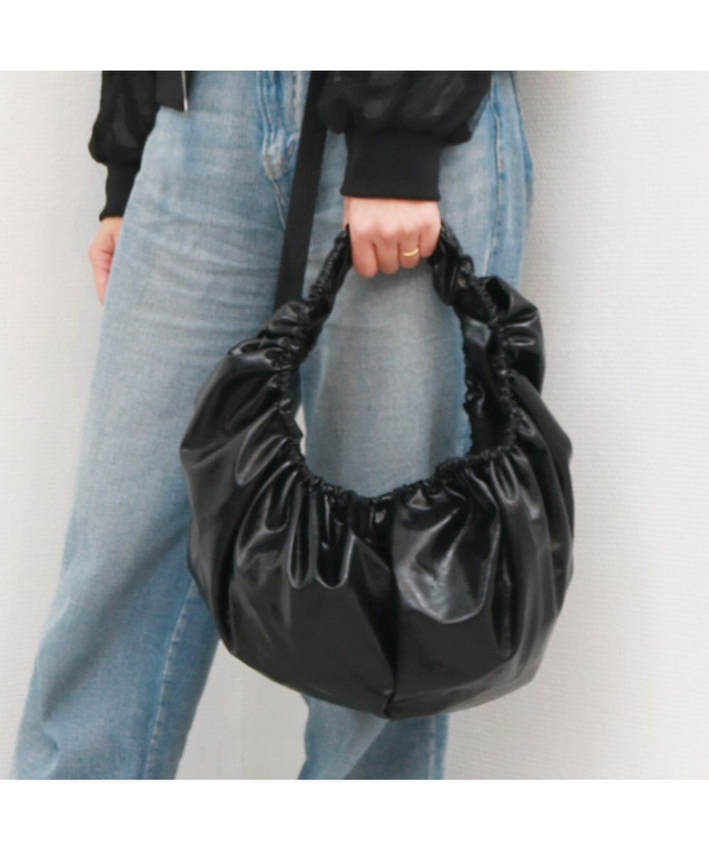 UNBILLION カシュカシュ cachecache / ギャザーサークルショルダー 