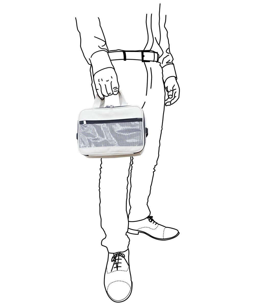 +RING 【プラスリング】傘生地を使用したボストンバッグ  waterproofed mini boston bag WHT Sr.404 