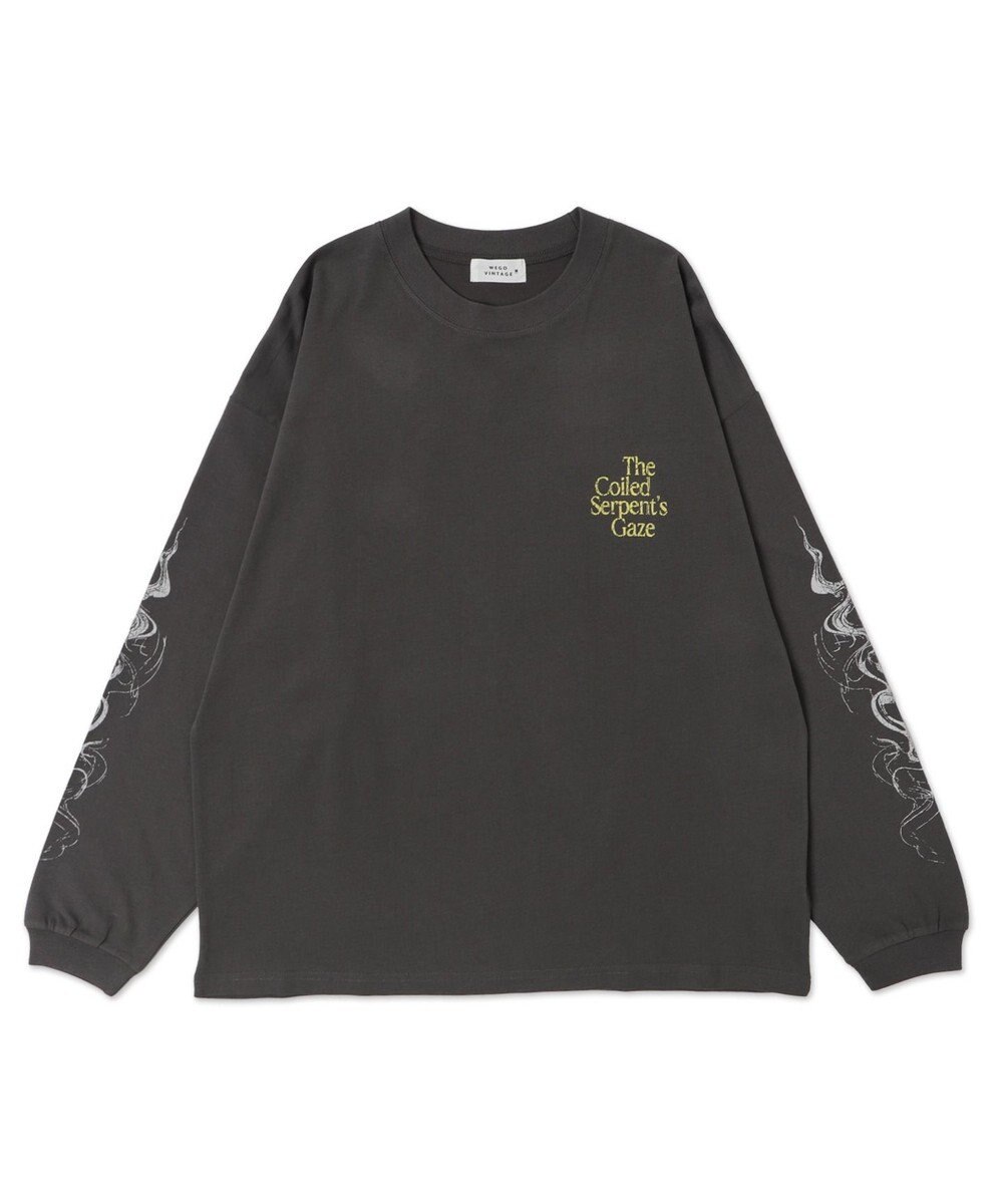WEGO 【ユニセックス着用ITEM/MLサイズ展開】ヴィンテージライクグラフィックT（LS） 