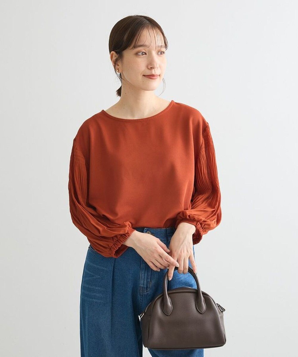 Green Parks マジョリカ袖カットプルオーバー 