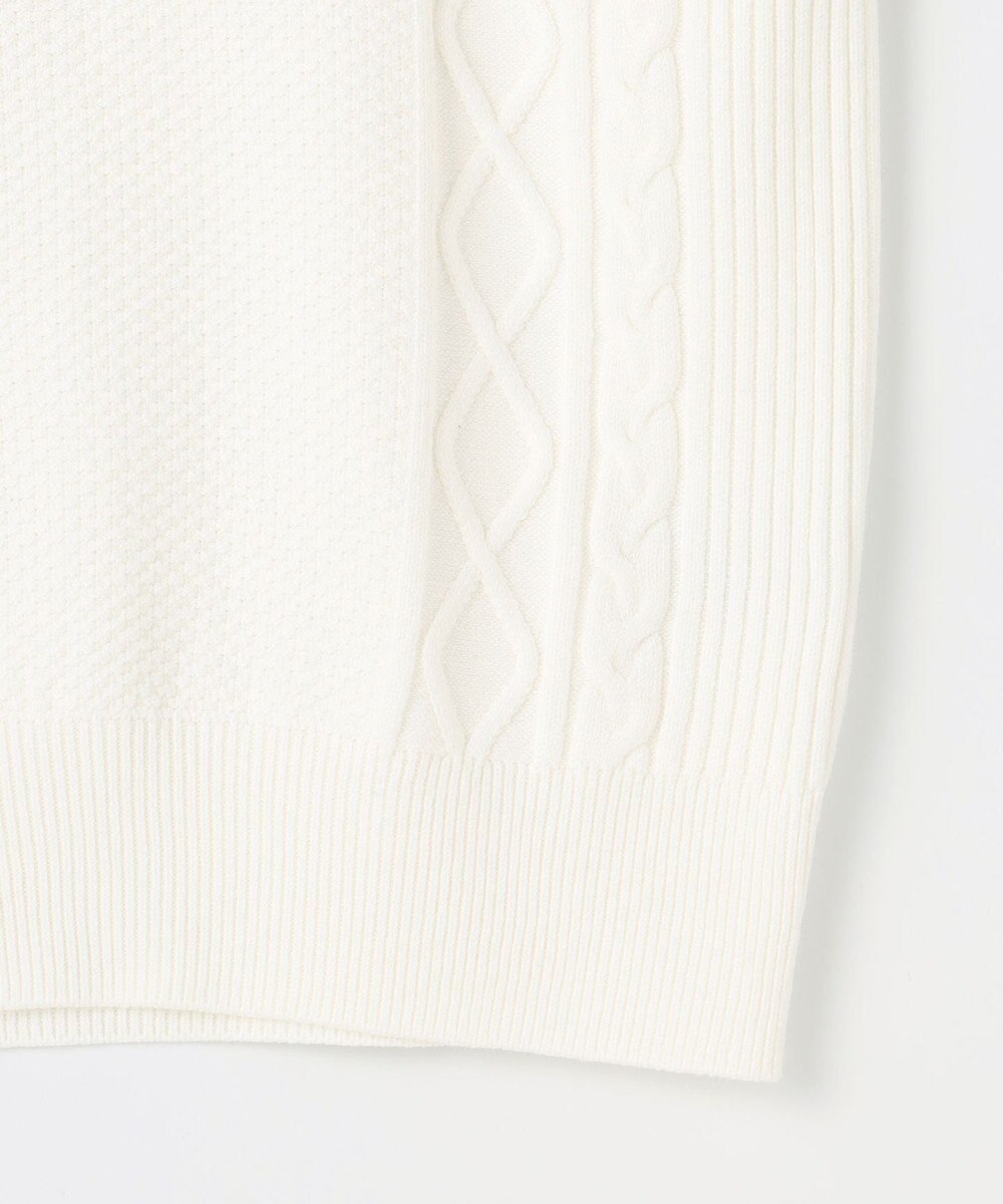 23区GOLF 【MEN】【洗える】ケーブル柄 ニットベスト 