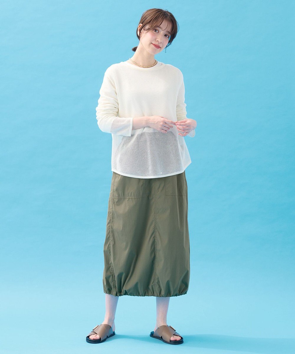 ANY 【アンチピリング】メッシュニットプルオーバー 