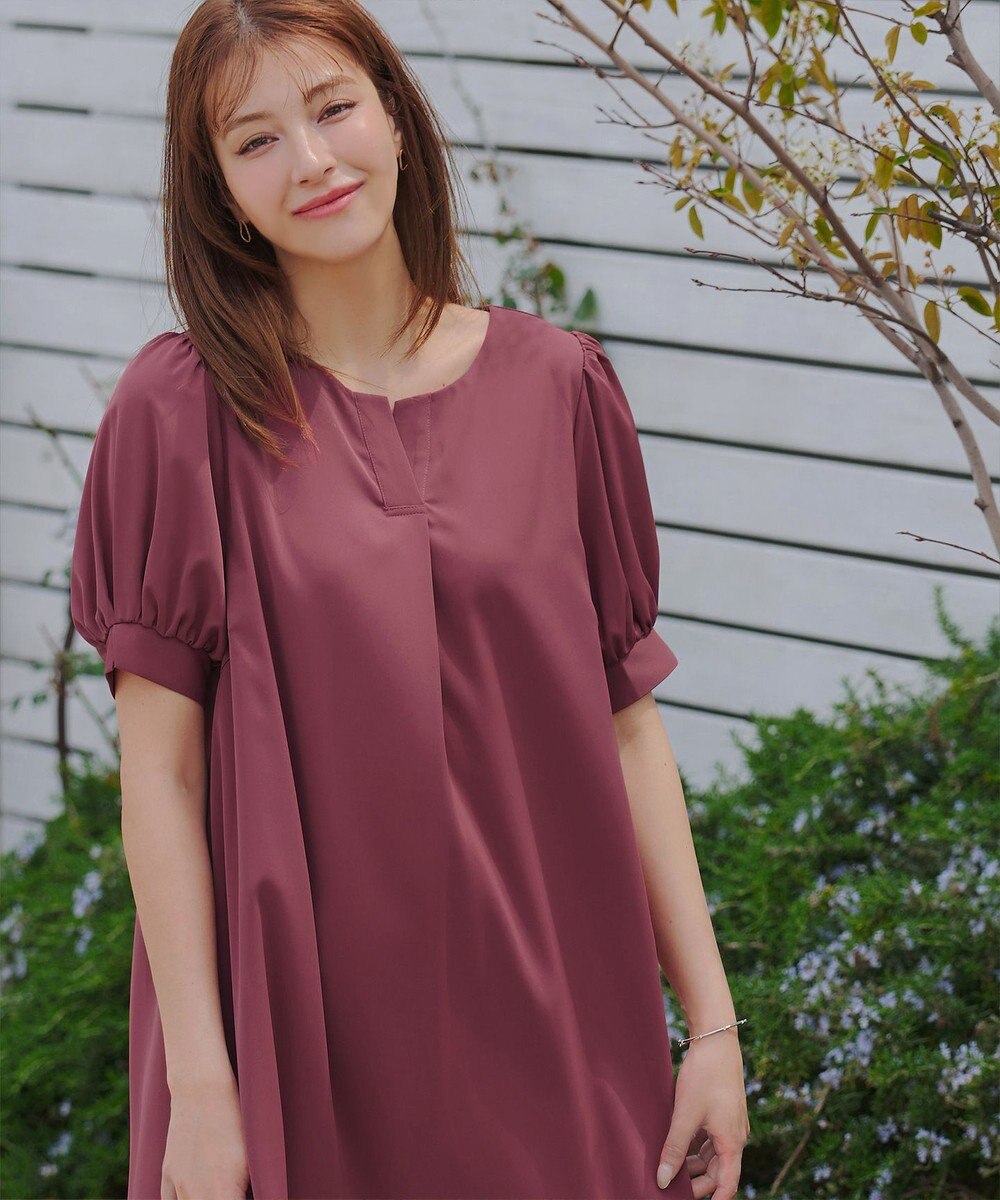 Tiaclasse 【洗える・XSサイズ】裾切替マーメイドフレアワンピース 