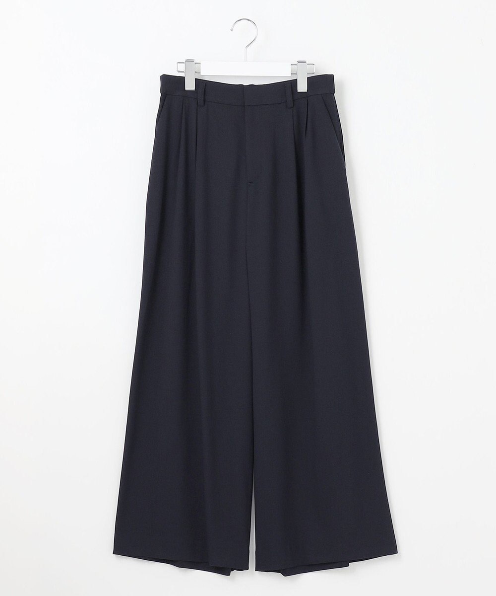 自由区 S 【洗える】ビエラストレッチワイド パンツ 