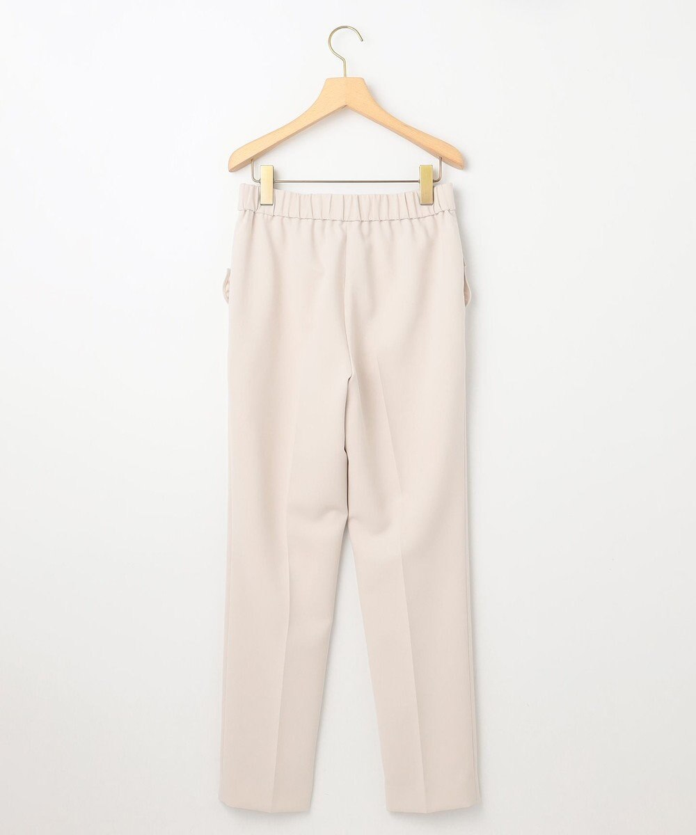 組曲 L 【KUMIKYOKU NAVY】コンフォータブルドレープ フリルテーパードパンツ 