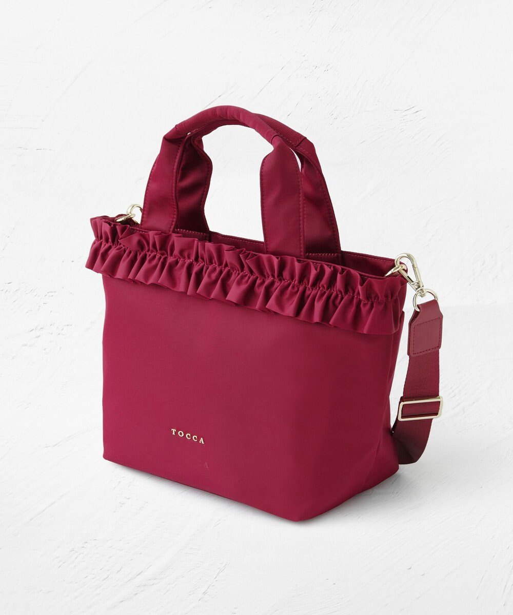 TOCCA 【ショルダー取り外し可能】FRILL GARLAND NYLONTOTE  トートバッグ 