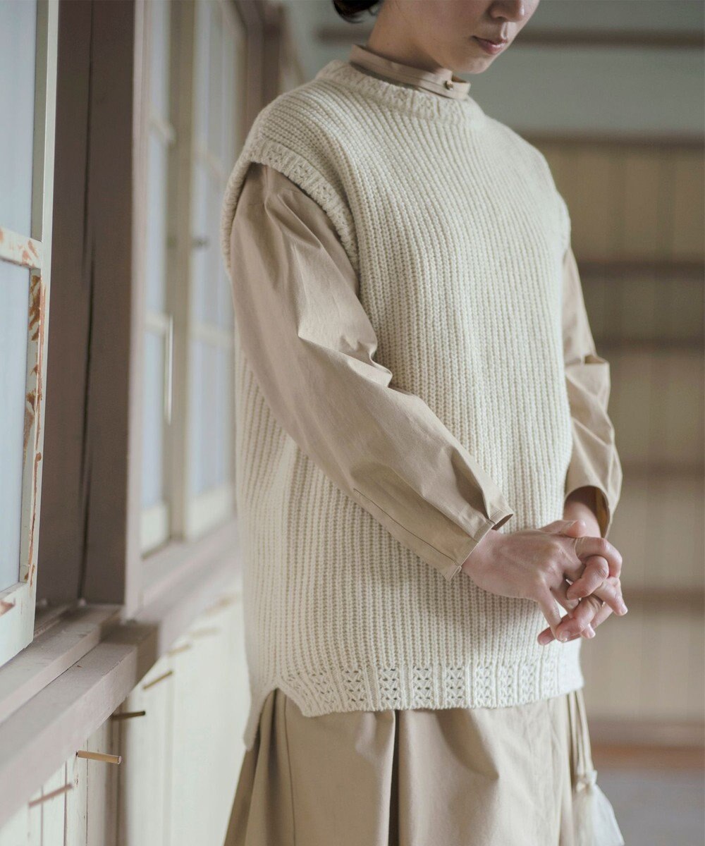 ジャパンウールプロジェクト〉〈ユニセックス〉国産羊毛を使用した  