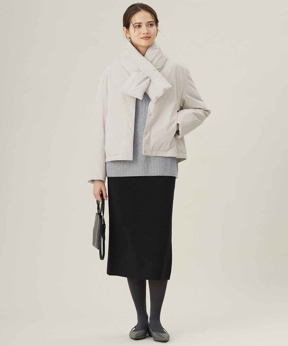 自由区 【洗える】ウールカシミヤブレンドケーブル ニット 