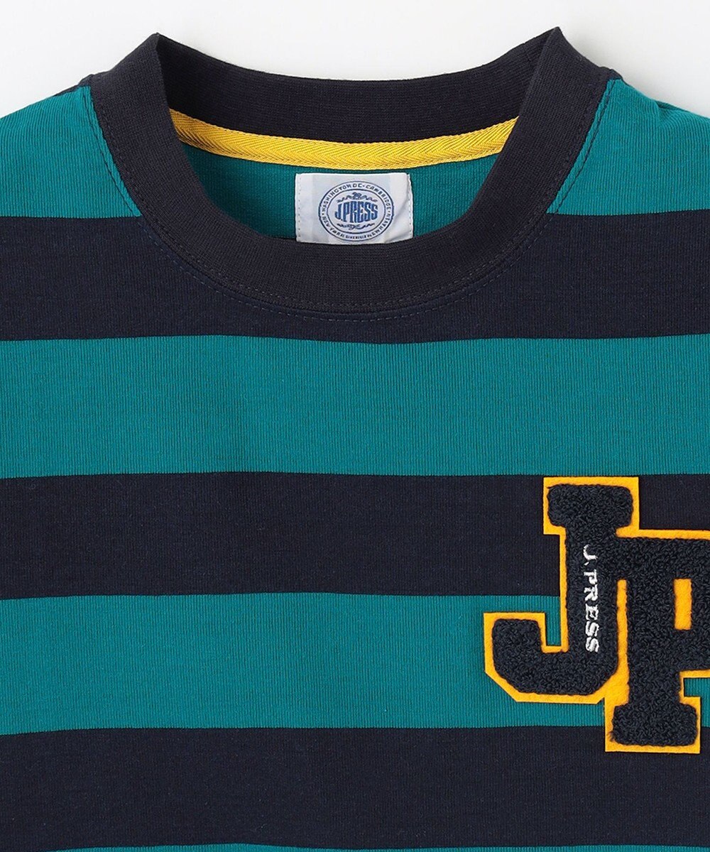 J.PRESS KIDS 【140-170cm】ボーダーJPサガラ刺繍 Ｔシャツ 