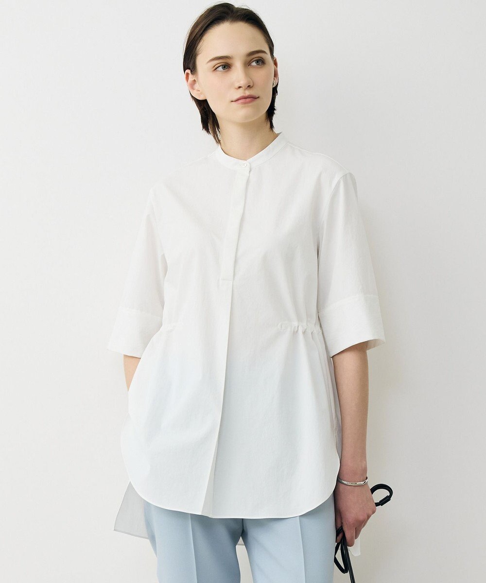 ICB 【先行予約】 ヴィンテージスパンブロード デザインブラウス 