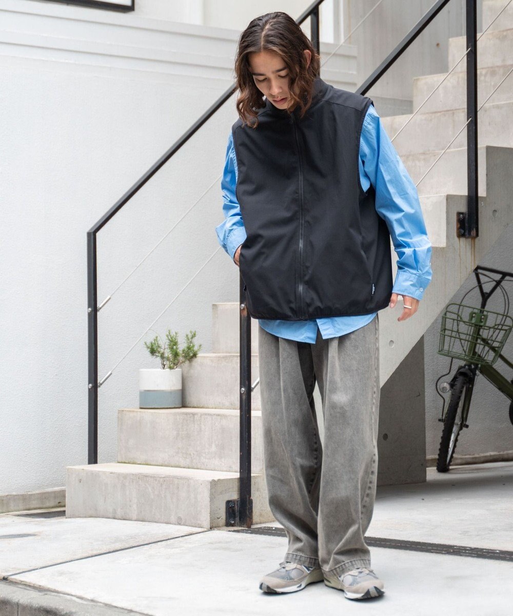 WEGO スケーターズ　タックワイドデニムパンツ 