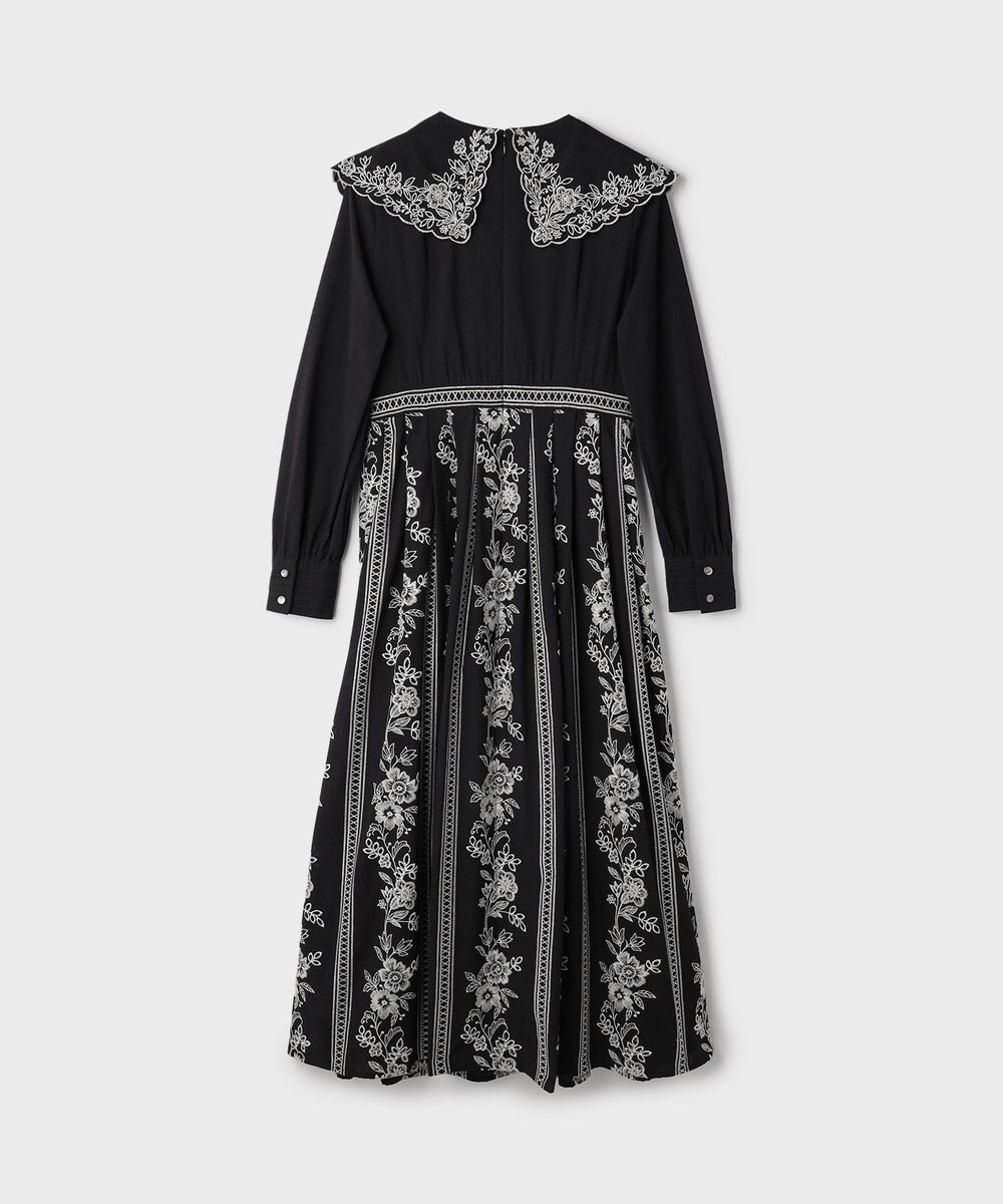 GRACE CONTINENTAL パターン刺繍ワンピース 