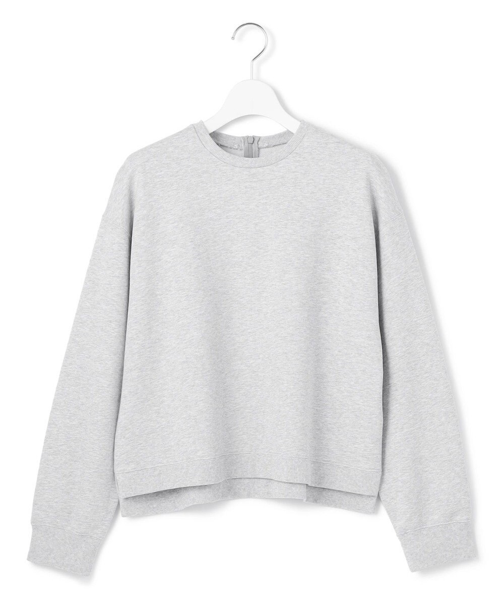 23区 S 【洗える】クリアコットンテリー ストライプフリル スウェット 