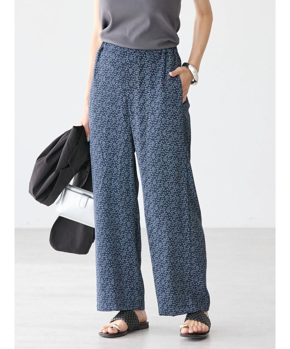 AMERICAN HOLIC イージーケア＋接触冷感プリントリラックスパンツ 