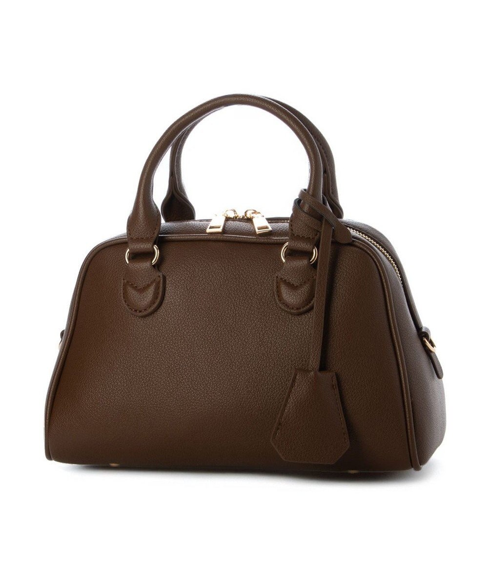 UNBILLION カシュカシュ cachechche / シボフェイクレザー2wayボストンバッグ 