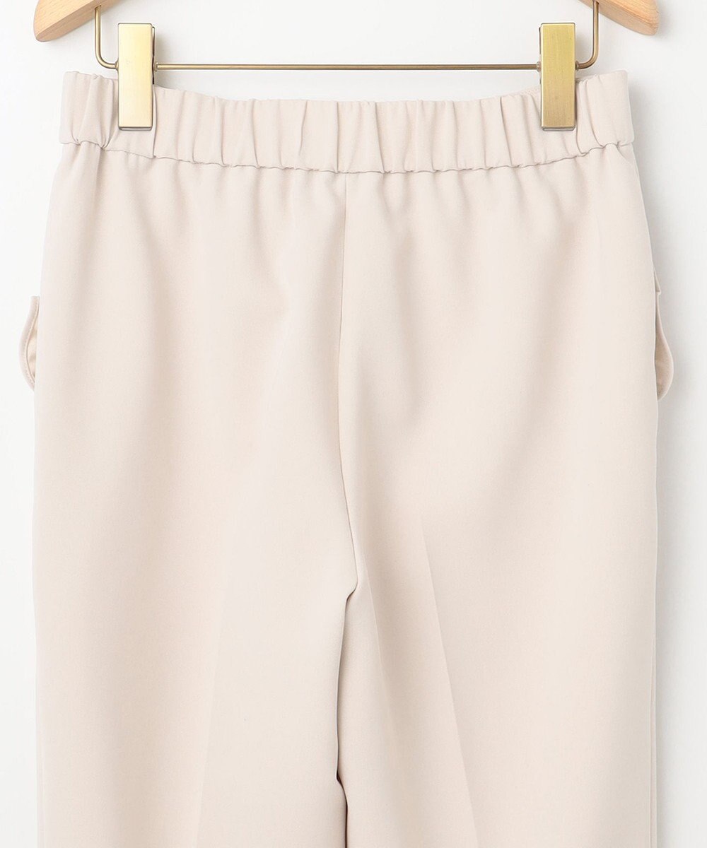 組曲 L 【KUMIKYOKU NAVY】コンフォータブルドレープ フリルテーパードパンツ 