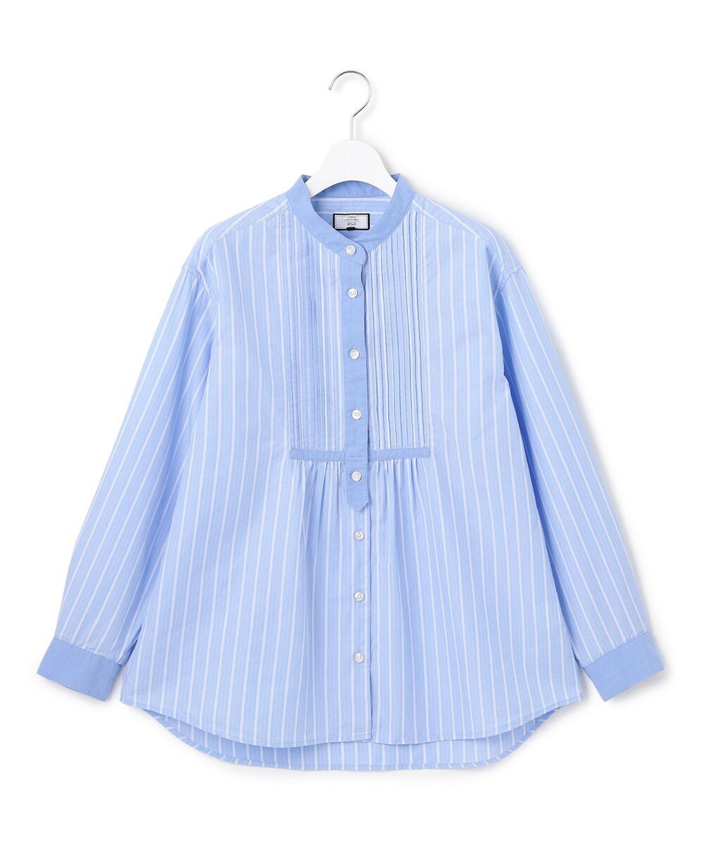 J.PRESS YORK STREET 【WOMEN】コットンタイプライターストライプ ブラウス 