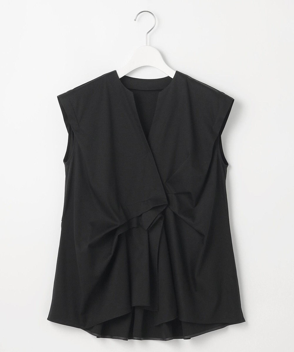 23区 【GOLD LABEL】ファインスムースジャージー カシュクールデザイン カットソー 