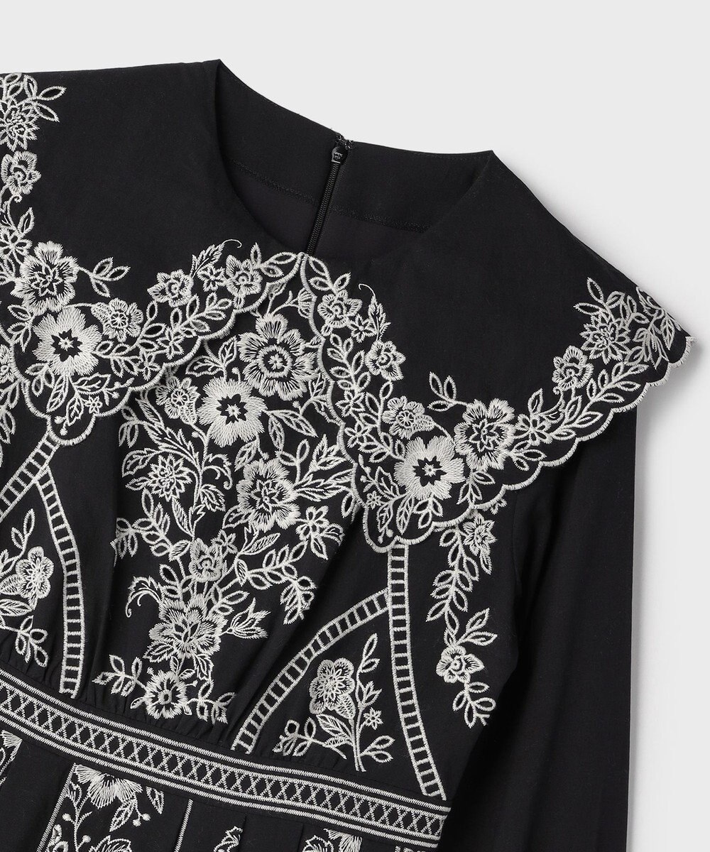 GRACE CONTINENTAL パターン刺繍ワンピース 