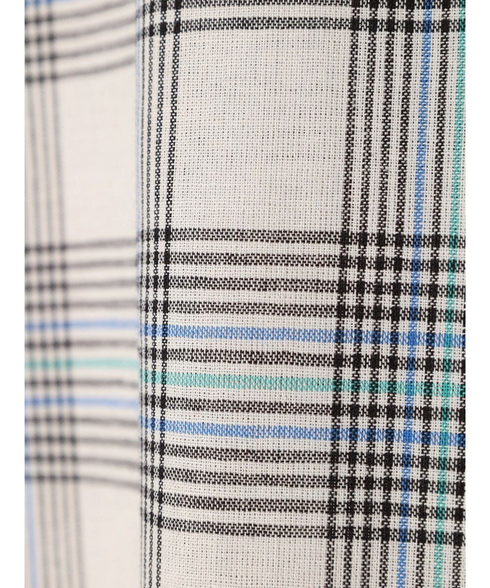 Green Parks 綿麻混バンドカラーシャツワンピース 