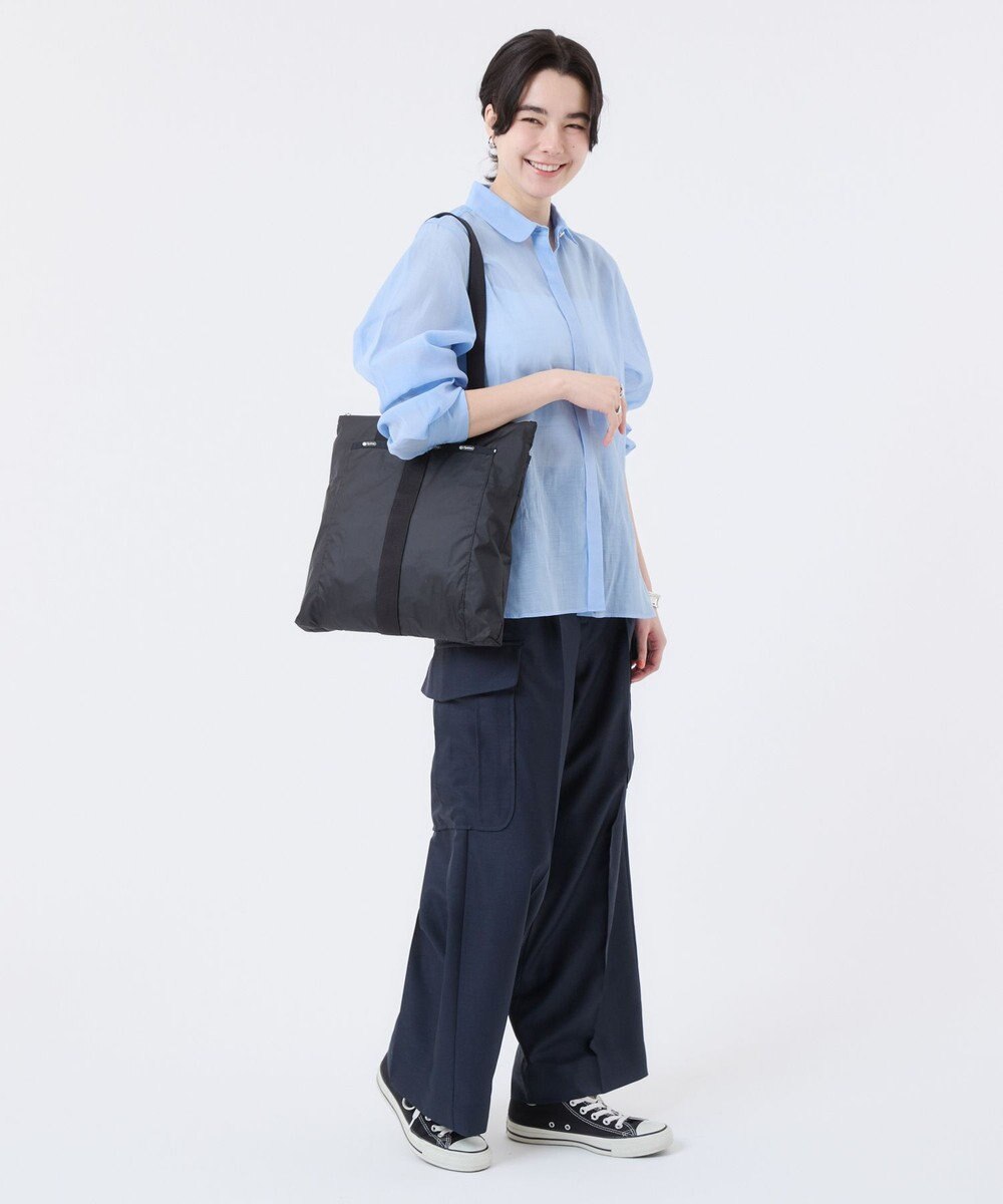 LeSportsac 10TH ESSENTIAL MAGAZINE TOTE/ブラックC 