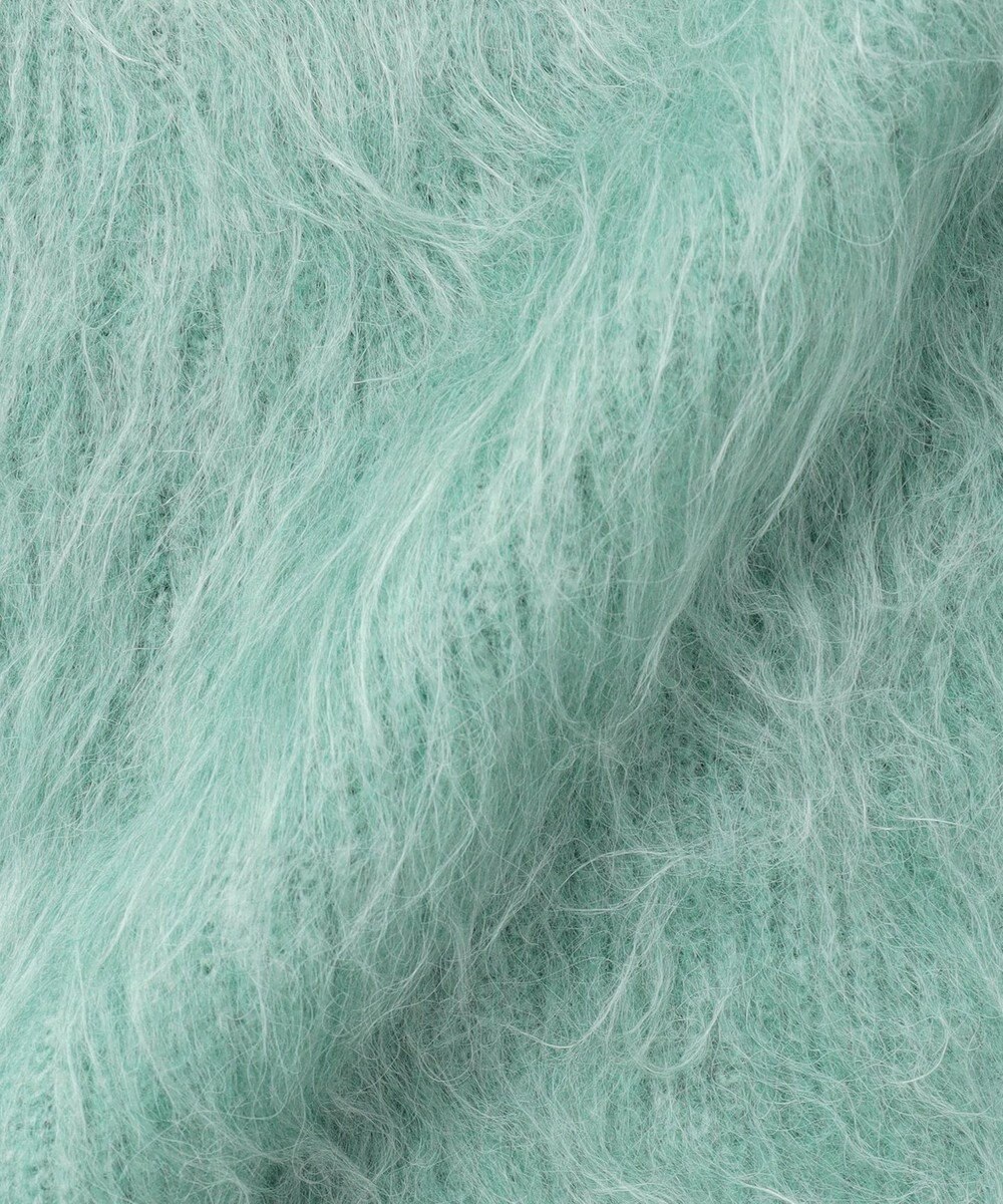 UNFILO L アルパカシャギー クルーネック プルオーバー 