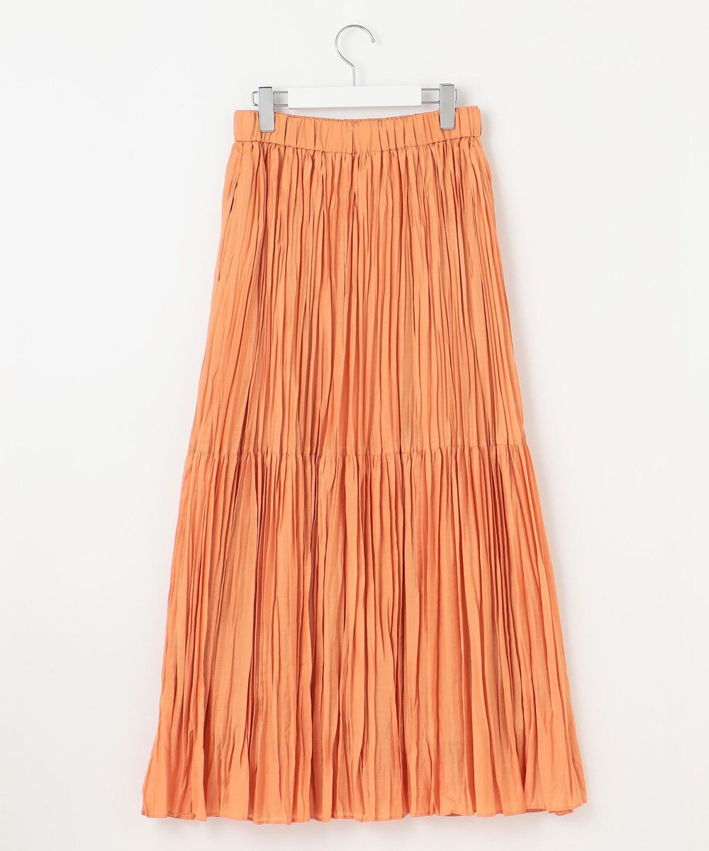 自由区 【接触冷感・洗える】ハンドワッシャープリーツ スカート 